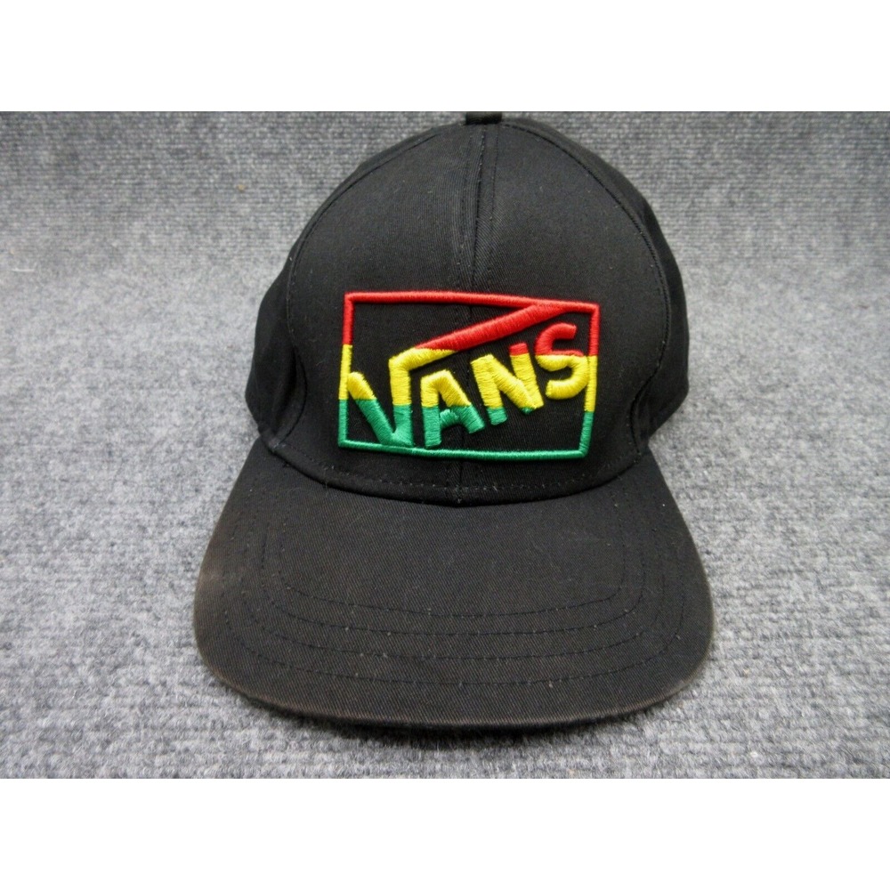 Vans Mens Hat Snapback Black Rasta Embroidered Logo OSFA